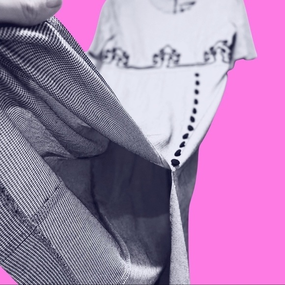 Vintage sz S/M Dawn Joy midi column dress slim 80s wiggle 90s y2k secretary VTG - Picture 5 of 10